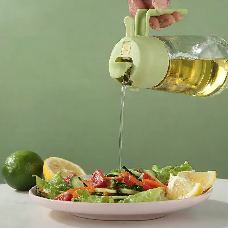 2-in-1 Oil & Vinegar Dispenser Bottle — Drip-Free Pouring, Easy Control