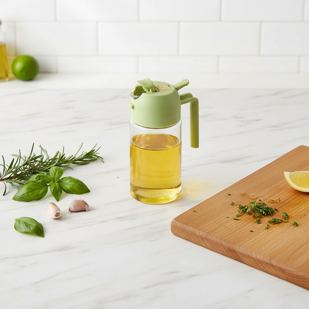 Oil Dispenser - Lifestyle Flat Lay